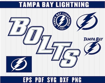 Tampa Bay Lightning Cut Files, SVG Files, Hockey Clipart, Cricut Tampa Bay Lightning Cutting Files, Hockey DXF, Instant Download