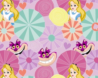 Disney Alice in Wonderland, Alice and Cat, 1 yard