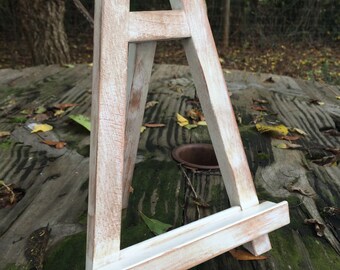 Easel - Distressed Easel - Fits Sizes Most ALL Sizes - Picture Easel - Chalkboard Easel - Picture Frame Easel -Wedding Easel-Table Top Easel