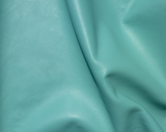 Leather 12"x12" KING Angel AQUA Full Grain Cowhide 3-3.5 oz / 1.2-1.4 mm PeggySueAlso™ E2881-24 full hides available
