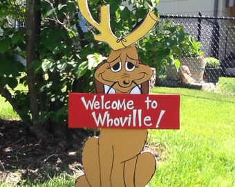 Max Welcome Sign Yard Art