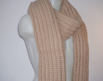 Knit scarf, long knit scarf, knit shawl, womens fashion accessory, chunky Knit scarf in blueberry, cozy softness, knit scarves