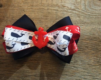 Nautical Hair Bow