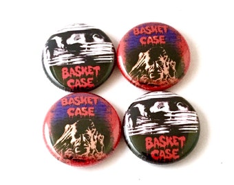 Basket Case 1 inch Pinback buttons or Magnets
