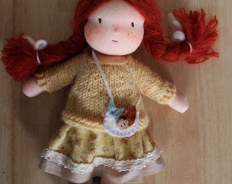Waldorf Doll with Red hair - 11 inches / 28 cm - Lilou