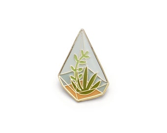 Terrarium Enamel Pin
