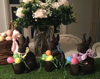 Faux chocolate easter bunny