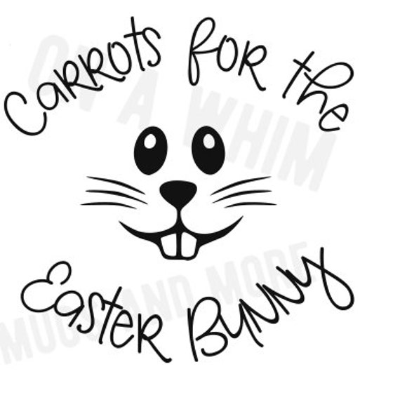 Carrots for the Easter Bunny SVG for Easter Plates