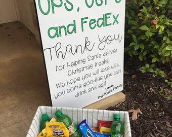 Delivery People Thank You Sign