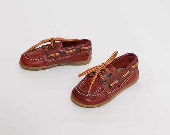 vintage 80s toddler boy loafers | Step & Stride deck shoes