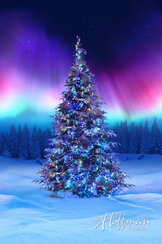 Hoffman Fabrics All Aglow 30 x 44 Borealis