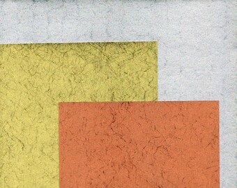 Sale! Metallic Mini Potluck - 6 metallic Japanese papers for art collage origami scrapbooking mixed media paperart