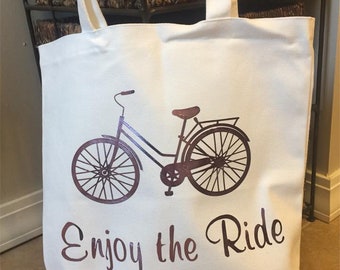 Enjoy the Ride Canvas Tote Bag