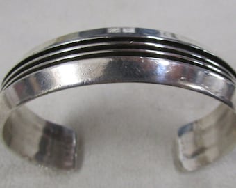Sterling Silver Navajo Tom Hawk Cuff Bracelet