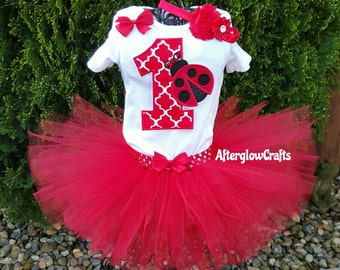 Lady Bug Tutu , Ladybug Tutu , Ladybug Birthday Tutu , Lady Bug Birthday Tutu , Ladybug First Birthday Tutu , Ladybug 1st Birthday Tutu