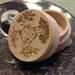 Engraved Small Round Box Four Seasons Trees