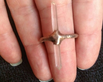 Double terminated quartz ring