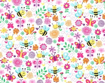 quilter's cotton, Michael Miller Busy Bee - 1 yard