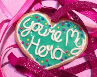 Youre My Hero Cookie -- Wreck it Ralph cosplay costume pendant -- Stinkbrain back