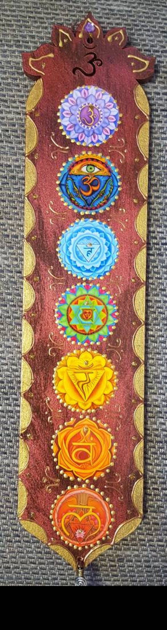 Chakra Wall Hanging meditation artzen plaque yoga art