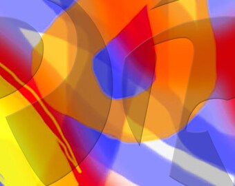 Colors Abstract - Digital Art print - Horizontal