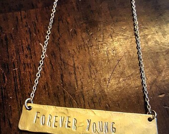 Forever Young Bar Necklace