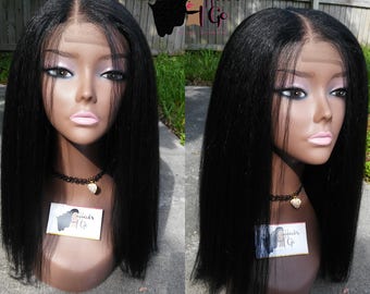 Noami Semi kinky straight wig / Lace closure (1,1b,4, 30, 1b/30 &99j)