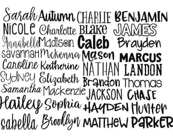 Name Decal | Vinyl Name Decal | Name Sticker | Vinyl Decal | Word Decal | Personalized Name Decal | Word Vinyl Decal | Any Word Decal