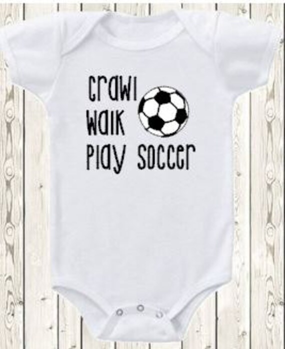 Soccer ONESIE ® brand bodysuit or shirt Crawl walk play