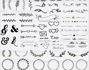 Wedding ornament svg - Wedding ornament vector - Wedding ornament digital clipart for Design or more, files download svg, png, dxf