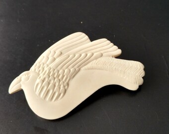 Unsigned Plastic Laurel Burch Dove Pin