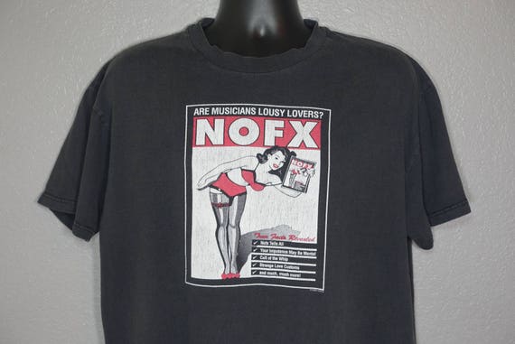 1998 RARE NOFX - "Are Musicians Bad Lovers" Double-Sided "NOFX Saved My Sex Life" Vintage Concert T-Shirt