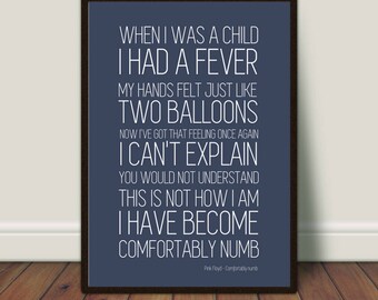 Comfortably numb | Etsy
