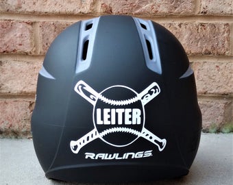 Personalized Baseball Helmet Name Decal, Your Name Baseball Helmet Decal, Baseball Decal, Softball Decal, Tball Decal, Helmet Decal