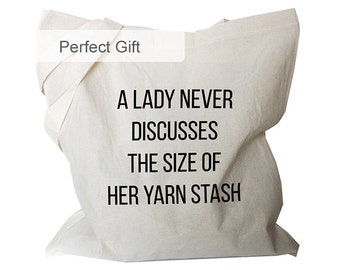 Knitting Bag - Knitting Project Bag - Knitting Accessories - Gifts or Knitters - Craft Project Bag - Knitting Tote Bag