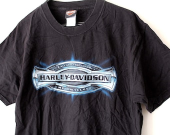 Vintage Harley Davidson Shirt Black Harley Davidson TShirt USA Harley Davidson Sweatshirt Large Motorcycle T-Shirt Collectible Biker Tee
