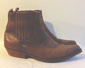 Vintage Cowboy Booties Men's Size 8-8 1/2