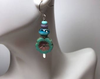 Czech Flower Earrings