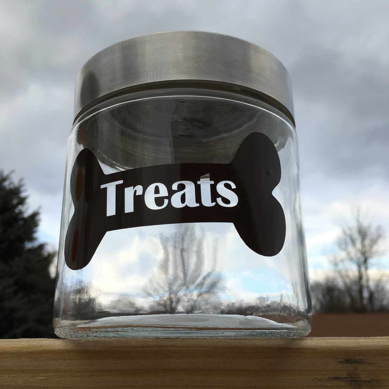 Personalized Dog Treat Jar Label Vinyl Dog Treats Jar Label