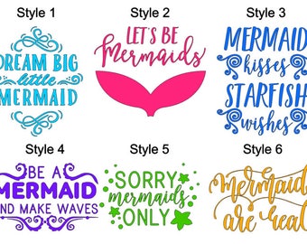 mermaid quotes etsy