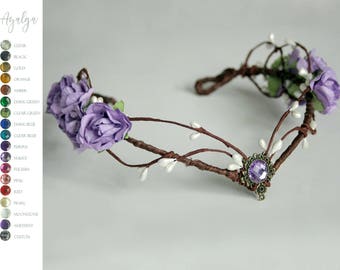 elven tiara - woodland crown - fairy crown