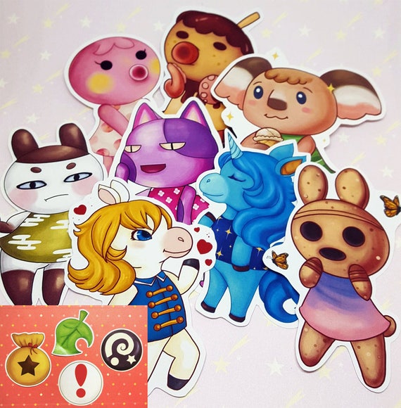 Animal Crossing Villager and Items Stickers