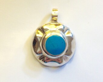 Sterling Silver Turquoise Pendant