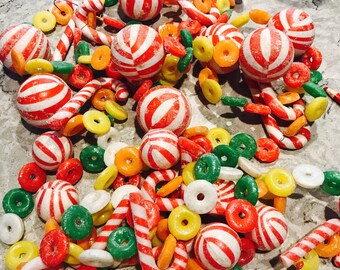 Blow Mold Candy Garland Plastic Vintage