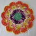 Fiesta Hand Crocheted Dish Cloth 100% Cotton Thread