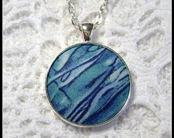 Wearable Art - Fiber Art - Fabric Pendant - Artsy Jewelry - Fiber Art - FP33