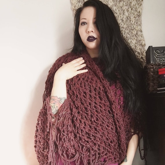 arwen half moon shawl, 100% wool