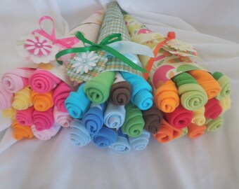 Washcloth Baby Bouquet for Girl, Boy, or Gender Neutral