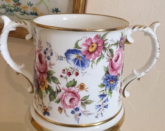 Two handled porcelain cup - Excellent distinguished eminent - reduced by country ware