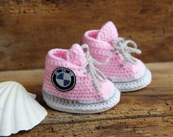 Alpha Baby Shoes, Candyfloss Cotton Knit